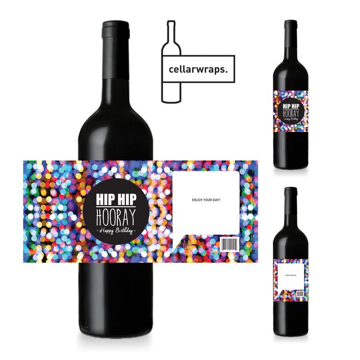 Cellarwrap - Hip Hip Hooray Happy Birthday!