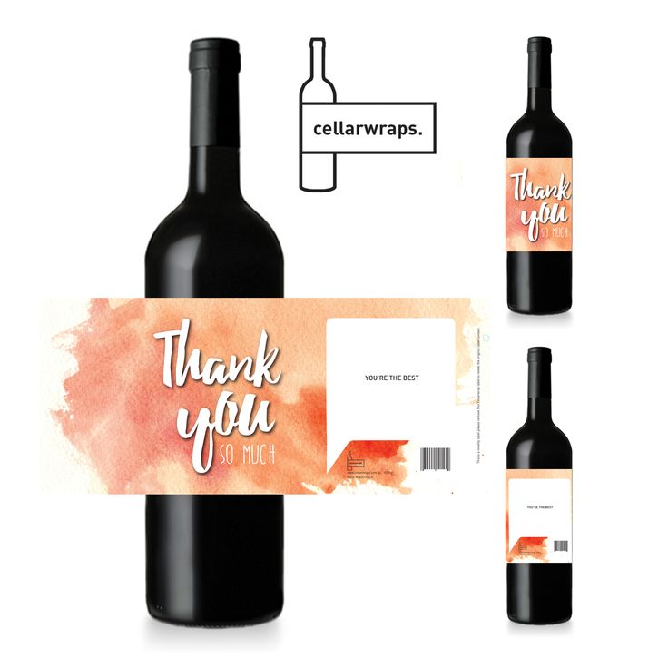 Cellarwrap - Thank You So Much! x10 Pack (Save $9.95!)